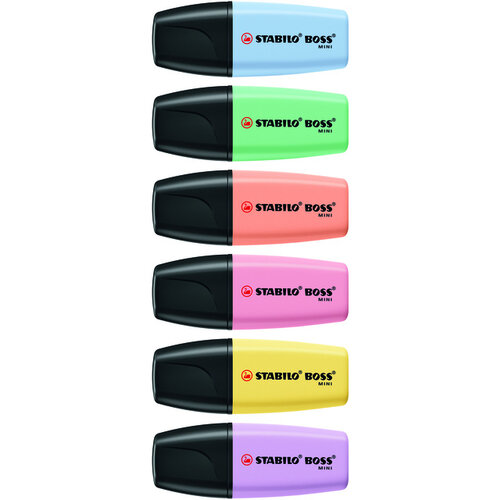 Stabilo Surligneur STABILO BOSS Mini Pastel assorti 6 pièces