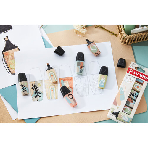 Stabilo Markeerstift STABILO BOSS naturevibes assorti 6 stuks