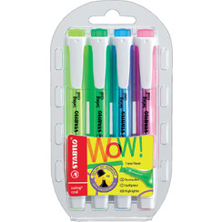 Markeerstift STABILO Swing cool 275/4 assorti etui à 4 stuks