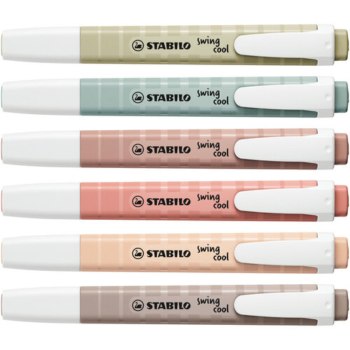 Stabilo Surligneur STABILO Swing Cool NatureCOLORS assorti 6 pièces