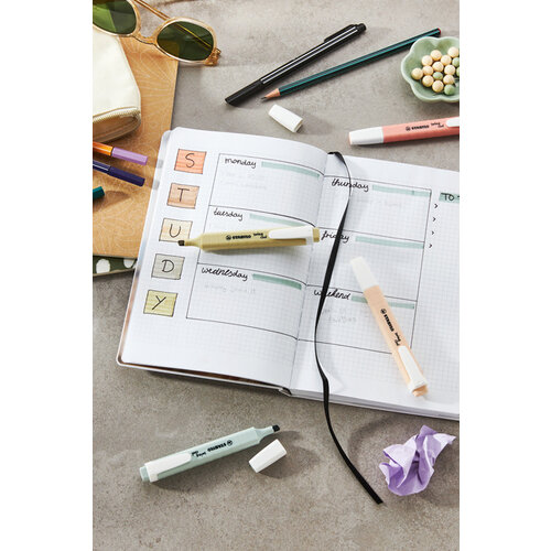 Stabilo Markeerstift STABILO Swing cool nature colors assorti 6 stuks