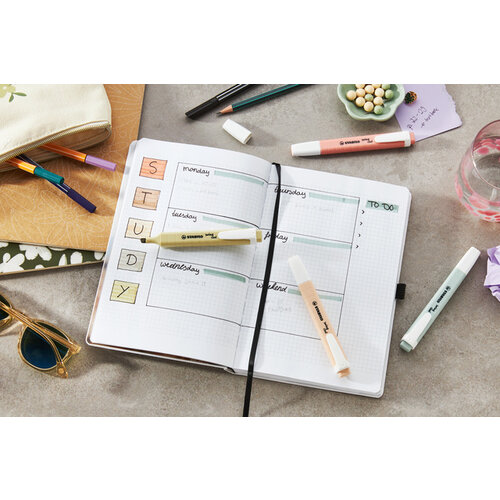 Stabilo Markeerstift STABILO Swing cool nature colors assorti 6 stuks