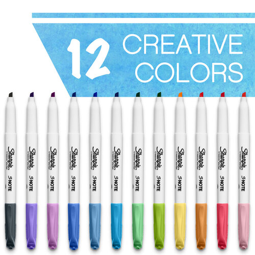 Sharpie Surligneur Sharpie S-note blister 12 couleurs