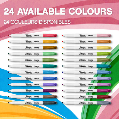 Sharpie Markeerstift Sharpie S-note assorti blister à 12 stuks