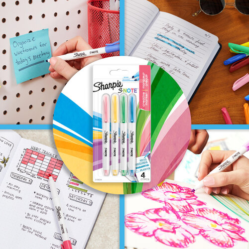 Sharpie Surligneur Sharpie S-note blister 12 couleurs