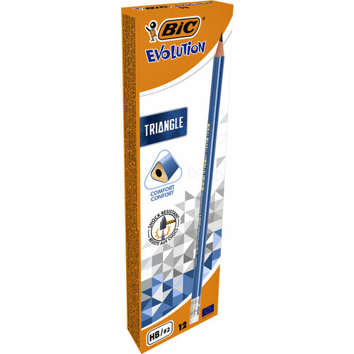 Bic Potlood Bic Evolution driehoekig HB met gumtop