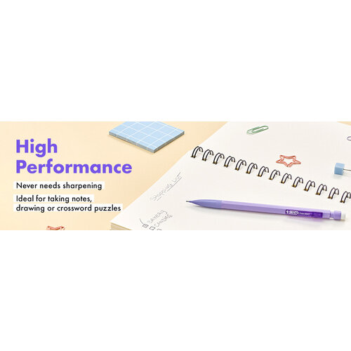 Bic Portemine BIC Matic pastel HB 0,7mm pastel assorti