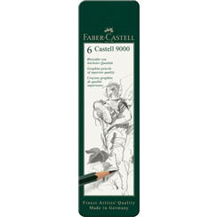 Crayon Faber-Castel Jumbo 9000 boîte de 6 duretés