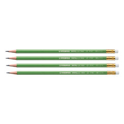 Crayon STABILO GREENgraph 6004 HB avec bout gomme