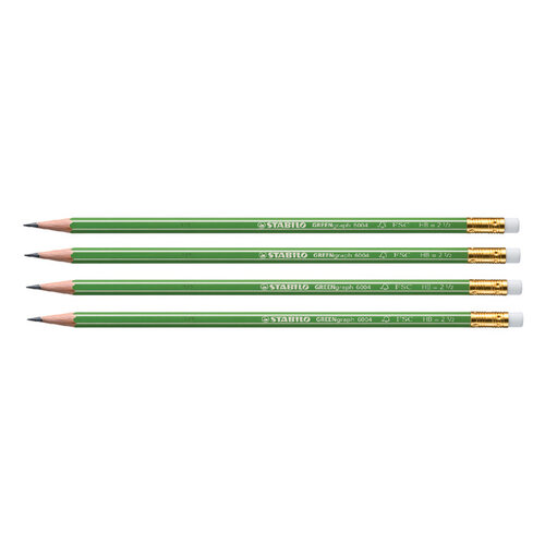 Stabilo Potlood STABILO Greengraph 6004 HB met gumtop