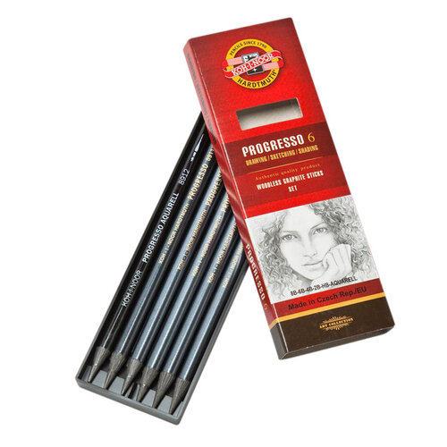 Koh-i-noor Crayon graphite Koh-I-Noor Progresso 8915 HB 8B + aqua