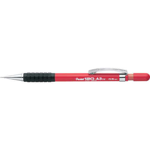 Pentel Portemine Pentel A313 HB 0,3mm rouge