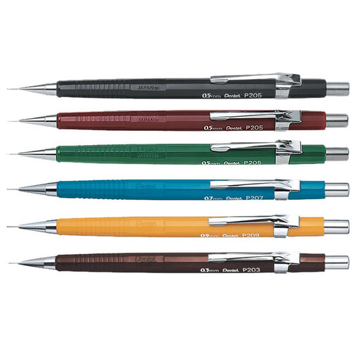Pentel Portemine Pentel P203 2B 0,3mm brun