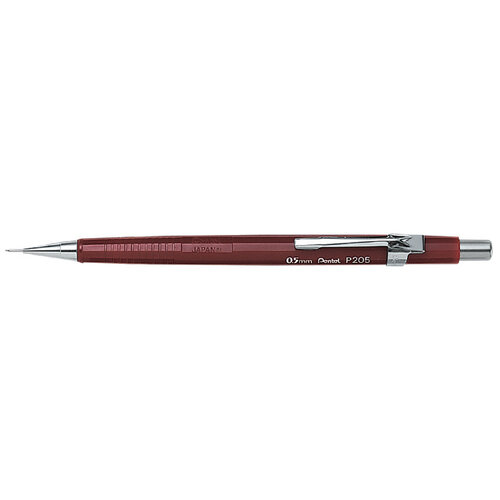 Pentel Vulpotlood Pentel P205 HB 0.5mm rood