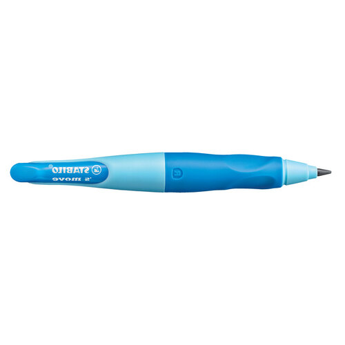 Stabilo Vulpotlood STABILO Easyergo HB 3.15mm links blauw/donkerblauw incl puntenslijper blister à 1 stuk
