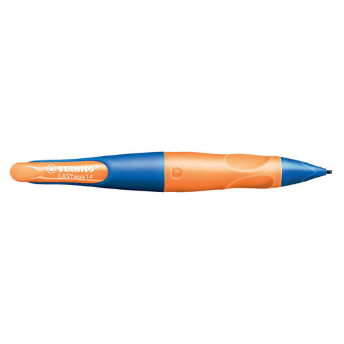 Stabilo Vulpotlood STABILO Easyergo HB 1.4mm linkshandig ultramarine/neon oranje blister à 1 stuk
