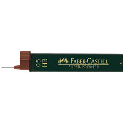 Potloodstift Faber-Castell HB 0.5mm super-polymer koker à 12 stuks