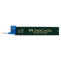 Potloodstift Faber-Castell HB 0.7mm super-polyme koker à 12 stuks