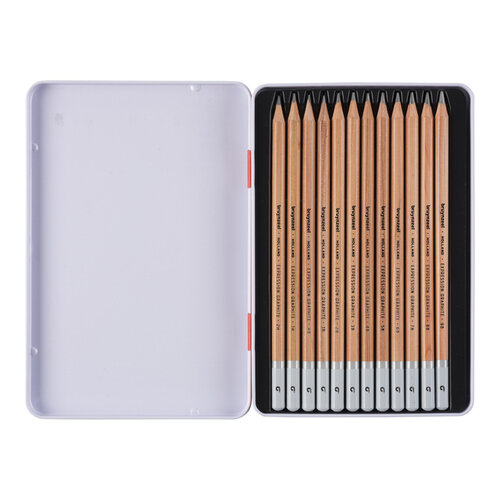 Bruynzeel Crayon graphite Bruynzeel Expression set 12 duretés gris