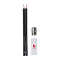 Bruynzeel Crayon graphite Bruynzeel Teens HB avec gomme et taille-crayon blister 2 pièces