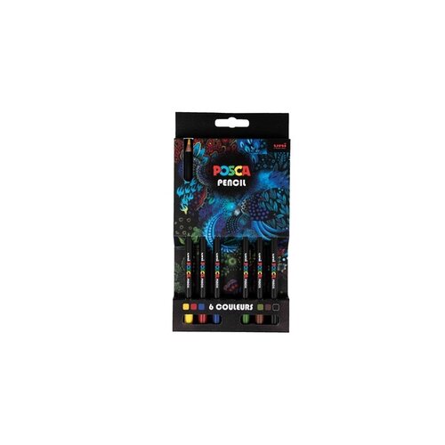 Posca Crayon de couleur Posca assorti set 6 pièces