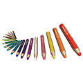 Stabilo Kleurpotloden STABILO 880 woody 3 in 1 Arty inclusief puntenslijper assorti etui à 10 stuks