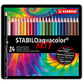 Stabilo Kleurpotloden STABILO 1624 aquacolor assorti blik à 24 stuks