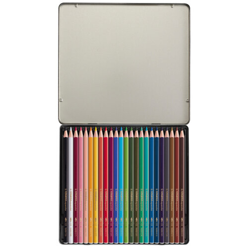 Stabilo Kleurpotloden STABILO 1624 aquacolor assorti blik à 24 stuks