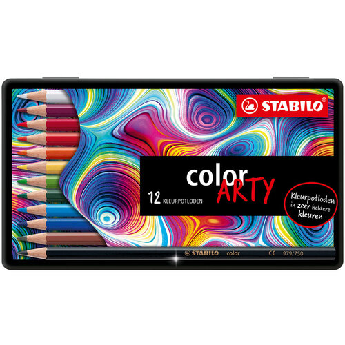 Stabilo Crayons de couleur STABILO 1812 Color Arty assorti boîte 12 pièces