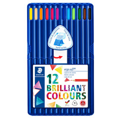 Kleurpotloden Staedtler Ergosoft driekantig 12stuks assorti
