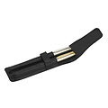 Van der Spek Etui stylos 212 Stylos Cuir grainé 2 cases noir