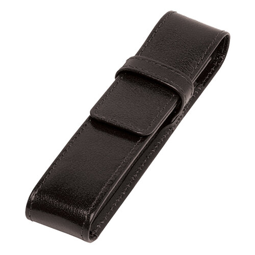 Van der Spek Etui stylos 321 Cuir de Buffle 1 case noir