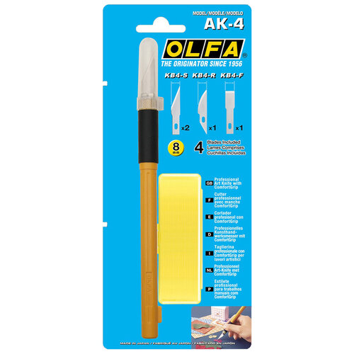 Olfa Couteau de précision Olfa AK-4 Pro blister 1 pièce