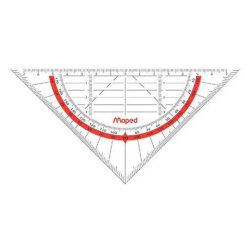 Maped Equerre géométrique Maped Geo-Flex 16cm transparent