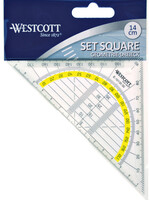 Westcott Equerre Géométrique Westcott 14cm transparent