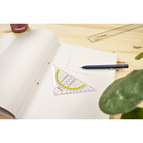 Westcott Equerre Géométrique Westcott 14cm transparent