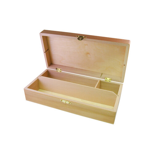 Office Tekendoos 25x12.5x6.5cm 3 vakken beukenhout