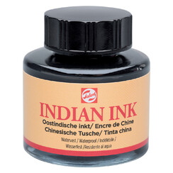 Oost-Indische inkt Talens zwart 30ml