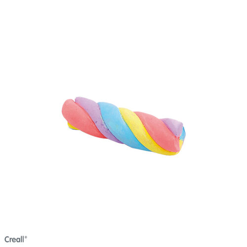 Creall Craie de trottoir à modeler Creall seau 6 couleurs à 125g