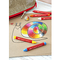 Faber-Castell Waskrijt Faber-Castell driehoekig assorti set à 12 stuks