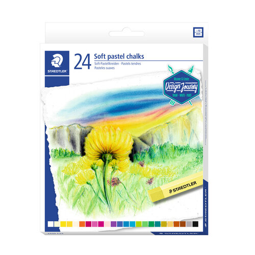 Staedtler Pastelkrijt Staedtler karat zacht assorti set à 24 stuks