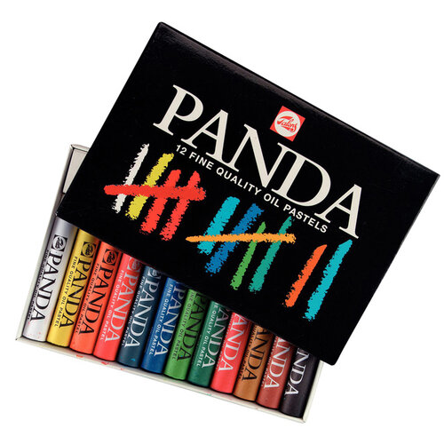 Talens Panda Oliepastel Talens Panda set à 12 kleuren