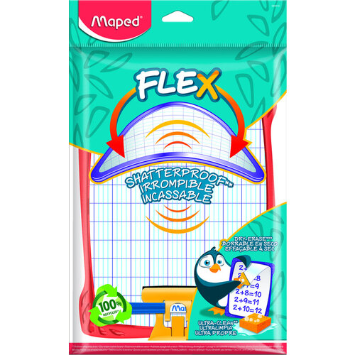 Maped Ardoise blanche Maped Flex incassable assorti