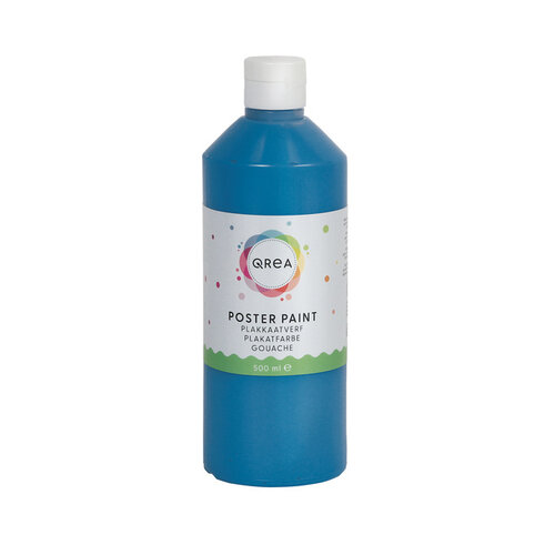 Qrea Plakkaatverf Qrea blauw 500ml