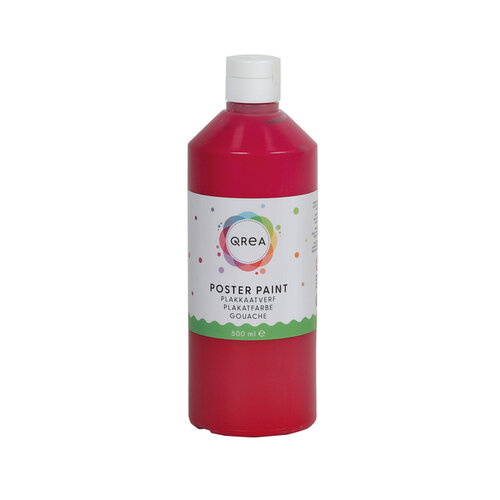 Qrea Plakkaatverf Qrea rood 500ml