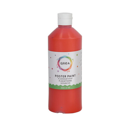 Qrea Plakkaatverf Qrea lichtrood 500ml