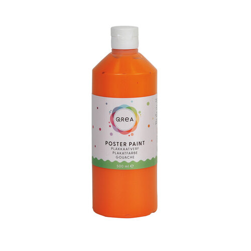 Qrea Plakkaatverf Qrea oranje 500ml