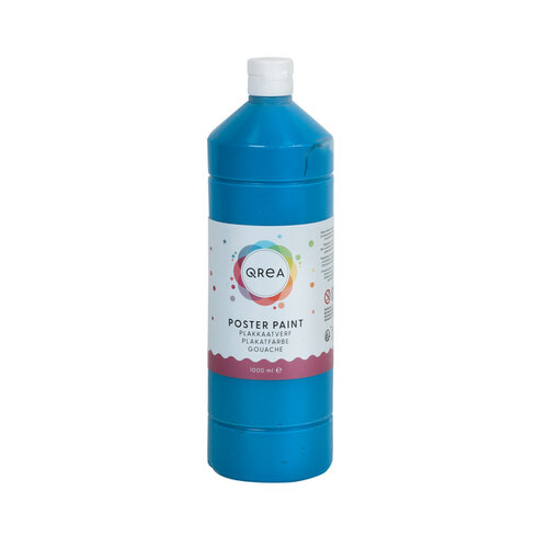 Qrea Plakkaatverf Qrea blauw 1000ml