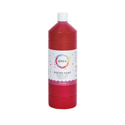 Plakkaatverf Qrea rood 1000ml