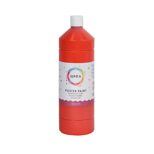 Qrea Plakkaatverf Qrea lichtrood 1000ml